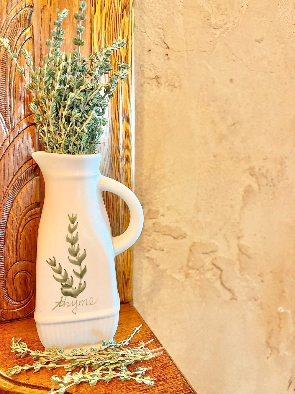 Vintage Thyme Ceramic Cruet